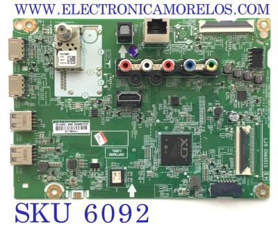 MAIN PARA TV LG / NUMERO DE PARTE EBU65672239 / EAX68209006 / 1B1L00G2-0005 / XU11M4A4LL / MODELO 43LM5700DUA